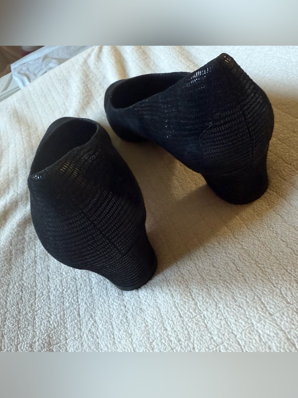VANELi Black Textured Low Heel Pumps | Classic Career & Dress Shoes - Picture 7 of 12